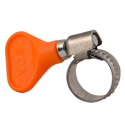 S/S Hose Clamp w/ Thumb Screw - Orange - 5/8 inch