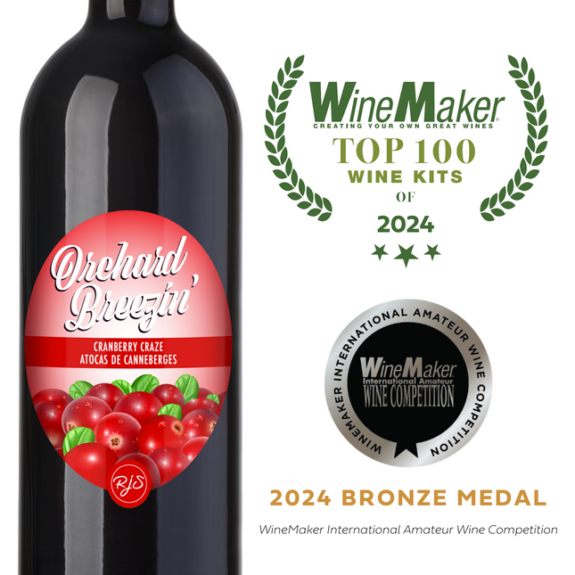 Wine Kit - RJS Craft Winemaking - Orchard Breezin' - Cranberry Craze - 2-pack