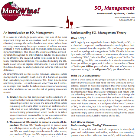 Guide to SO2 Management