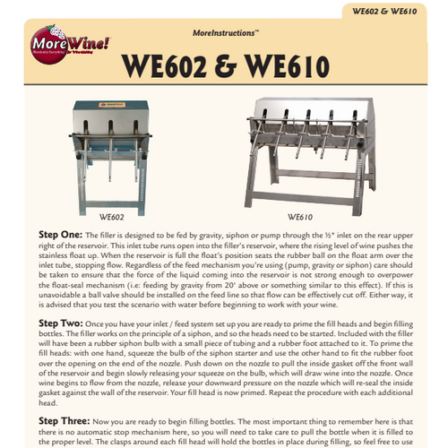 Siphon Filler Instructions
