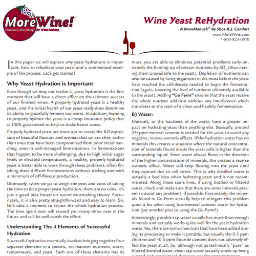 Yeast Rehydration Guide