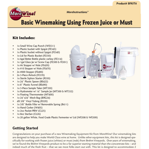 Basic Winemaking with Frozen Fruit