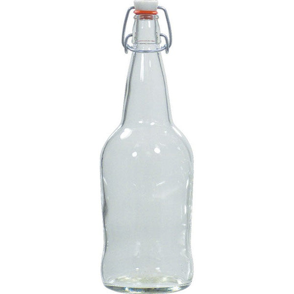 EZ Cap Swing Top Bottles | Clear Glass Bottles | 32 oz
