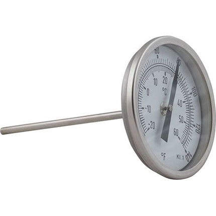Thermometer for Speidel Tanks with NW 10 DIN 11851 Connection and Thermowell 125mm in Length. Celsius & Fahrenheit Scale -20C to +60C.