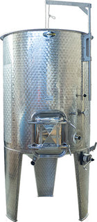 1100 l (290 gal) Speidel Variable Volume Max Jacketed Dish Bottom Tank with Manway and Sight Gauge