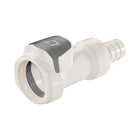 LinkTech - High Temp Plastic Female Quick Disconnect (QD) - 1/2 in Barb w/ Shutoff Valve