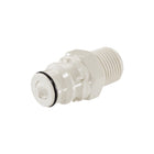 LinkTech - High Temp Plastic Male Quick Disconnect (QD) - 1/2 in MPT w/ Shutoff Valve