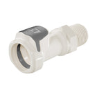 LinkTech - High Temp Plastic Female Quick Disconnect (QD) - 1/2 in MPT w/ Shutoff Valve