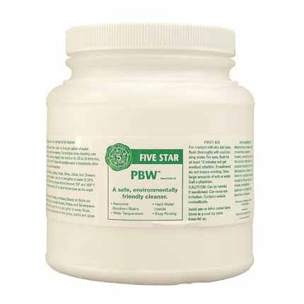 Five Star | PBW Cleaner | Powdered Brewery Wash | Non-Hazardous | Alkaline Brewery Cleaner | Environmentally Friendly