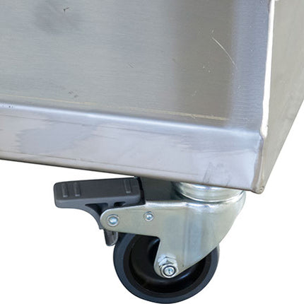 EnoItalia Wine Bottle Filler (Professional) - 6 Spout on Cart with Pump and Float Switch