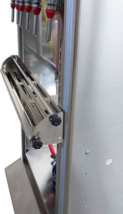 EnoItalia Wine Bottle Filler (Professional) - 6 Spout on Cart with Pump and Float Switch