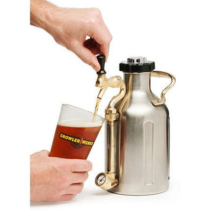 GrowlerWerks Pressurized SS Growler - 128 oz