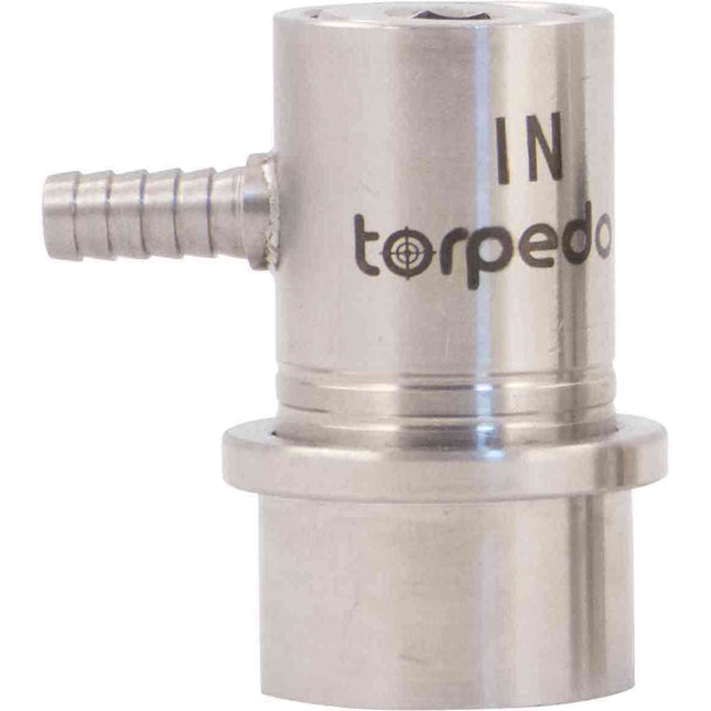 Torpedo Ball Lock Quick Disconnect (QD) Gas In - Barbed Stainless