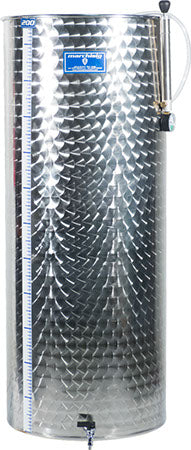 200 L Variable Capacity Tank - Flat Bottom - 1/2 in BSP Spigot