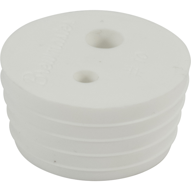 Two Hole #10 Brewmaster Silicone Stopper
