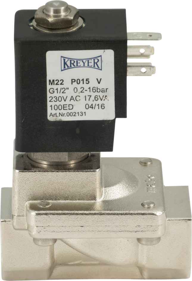 Solenoid Valve for Kreyer Fans - 230 v 1/2 in. 