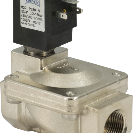 Solenoid Valve for Kreyer Fans - 230 v 3/4 in.