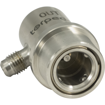 Torpedo Ball Lock Quick Disconnect (QD) Beverage Out - Flared Stainless