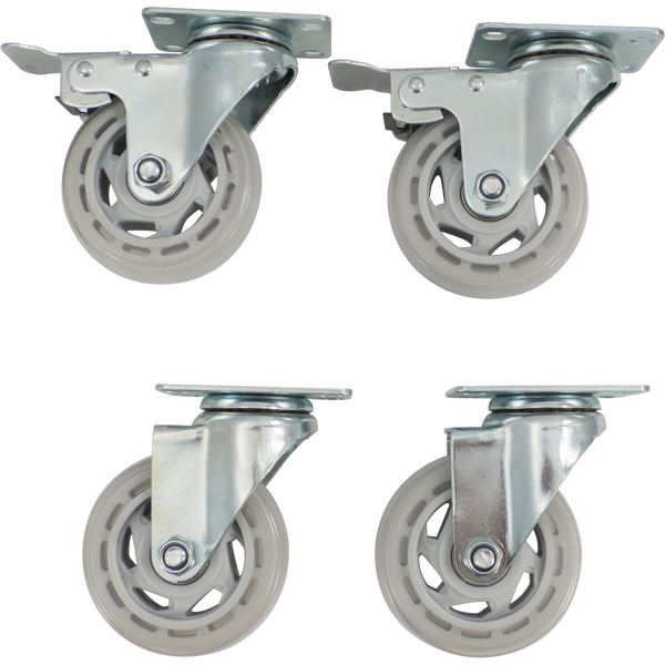 KOMOS® Kegerator Heavy Duty Wheel Upgrade | 4 Casters | Standard & Deluxe Models