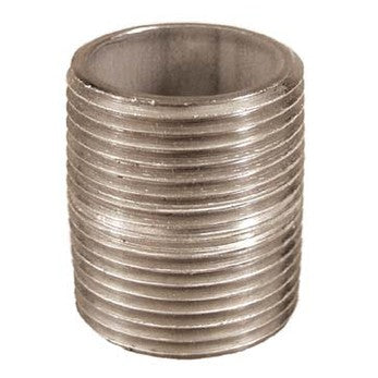 Stainless Nipple - 1 in x 1.5 in