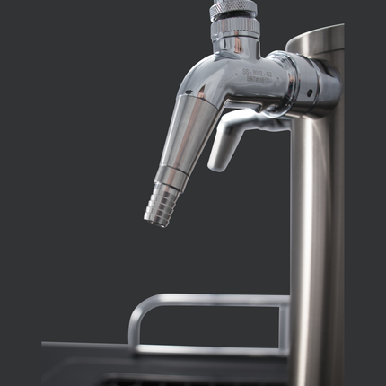 Stainless Steel Slip-In Growler Filler for Intertap/NukaTap Faucets