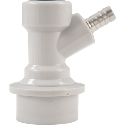 Ball Lock Quick Disconnect (QD) Gas In (GRAY) - Barb