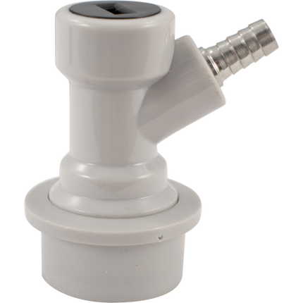 Ball Lock Quick Disconnect (QD) Gas In (GRAY) - Barb