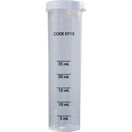 LaMotte Water Test Reagent - Plastic Test Tube - 5, 10, 25mL with Cap