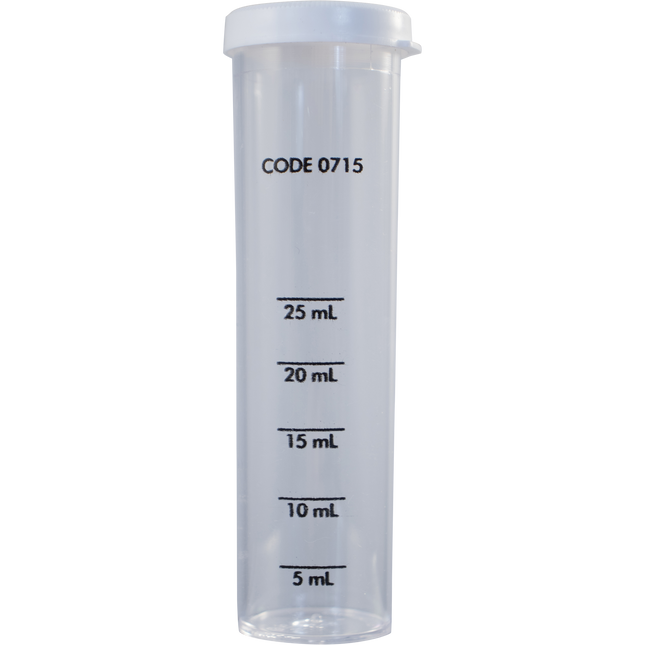 LaMotte Water Test Reagent - Plastic Test Tube - 5, 10, 25mL with Cap