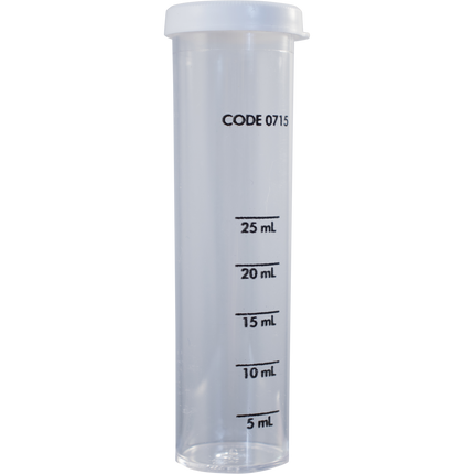 LaMotte Water Test Reagent - Plastic Test Tube - 5, 10, 25mL with Cap