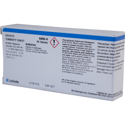 LaMotte Water Test Reagent - Sulfate Turb Tablets