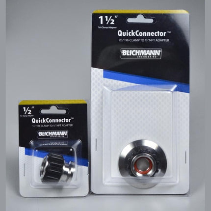 Blichmann Stainless QuickConnector - 1.5 in. T.C. x 1/2 in. NPT