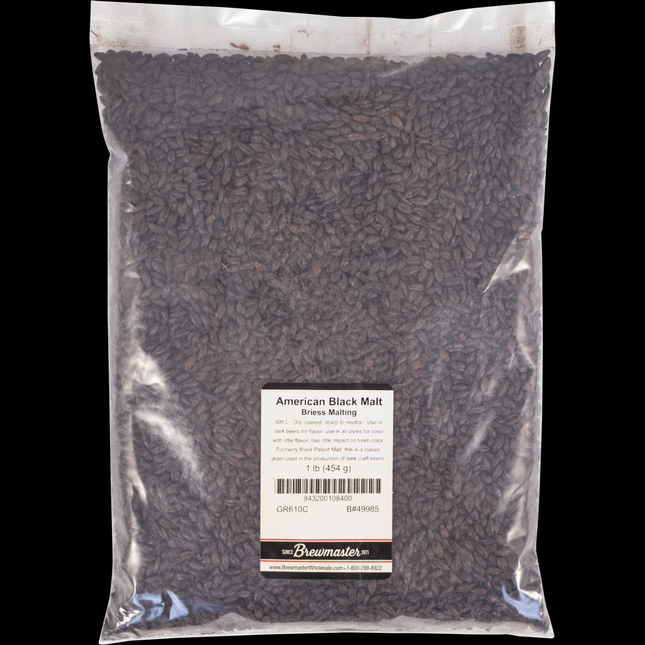 Malt - Black (Patent) Malt - Per Lb (Showroom Only)