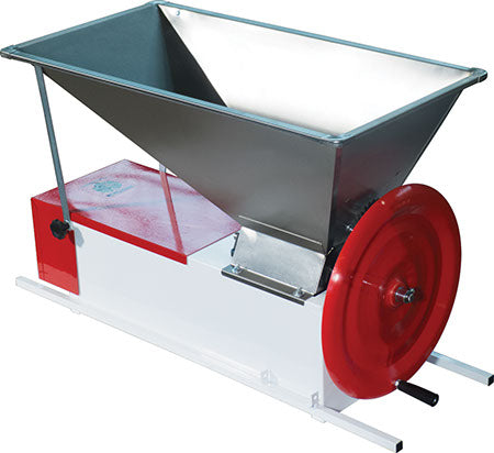 EnoItalia Manual Crusher Destemmer- S/S Bin, Agitator, & Flywheel - PLACEHOLDER