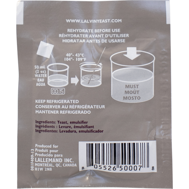Lalvin QA23 Wine Yeast - 5 g Sachet