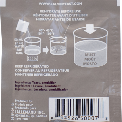 Lalvin QA23 Wine Yeast - 5 g Sachet