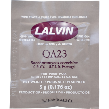Lalvin QA23 Wine Yeast - 5 g Sachet