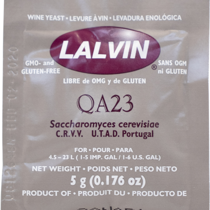 Lalvin QA23 Wine Yeast - 5 g Sachet