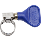 S/S Hose Clamp w/ Thumb Screw - Blue - 1/2 inch