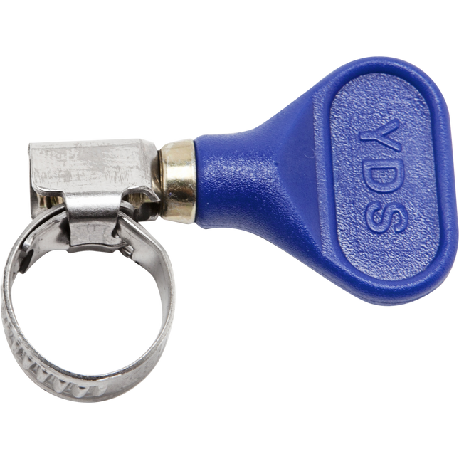 S/S Hose Clamp w/ Thumb Screw - Blue - 1/2 inch