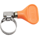 S/S Hose Clamp w/ Thumb Screw - Orange - 5/8 inch