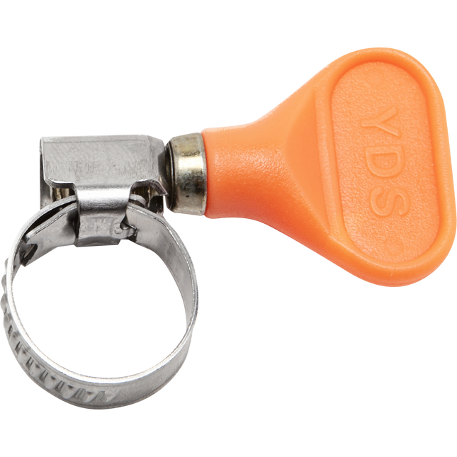 S/S Hose Clamp w/ Thumb Screw - Orange - 5/8 inch