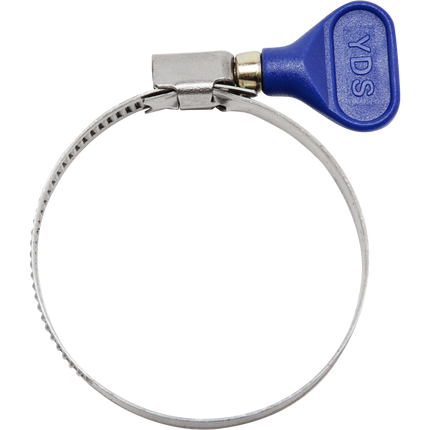 S/S Hose Clamp w/ Thumb Screw - Blue - 2-3/8 inch
