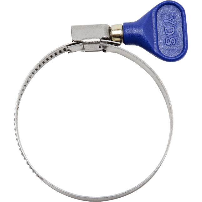 S/S Hose Clamp w/ Thumb Screw - Blue - 2-3/8 inch