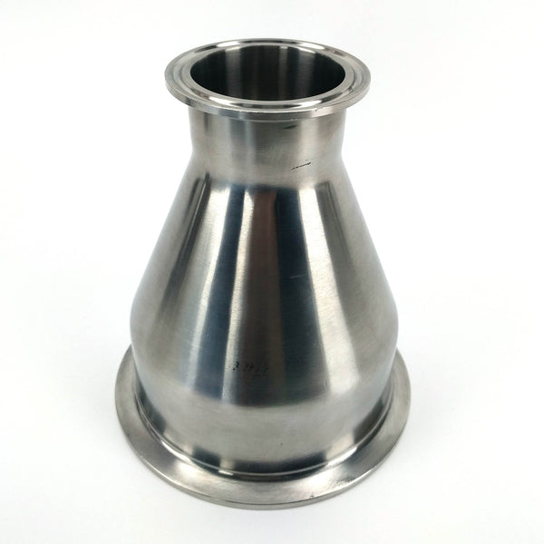 Stainless - 4 in. T.C. x 2 in. T.C. Concentric Reducer