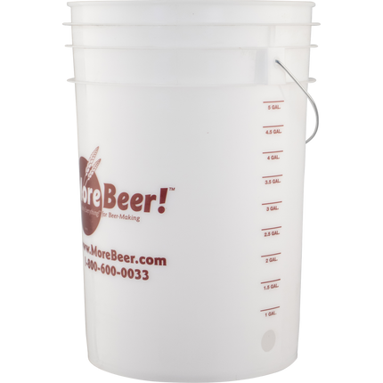 Plastic Bucket (6 Gallon) w/ Hole Drilled For Spigot