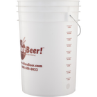 Plastic Bucket (6 Gallon) w/ Hole Drilled For Spigot