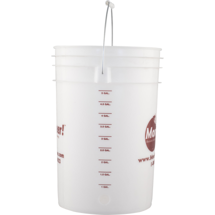 Plastic Bucket (6 Gallon) w/ Hole Drilled For Spigot