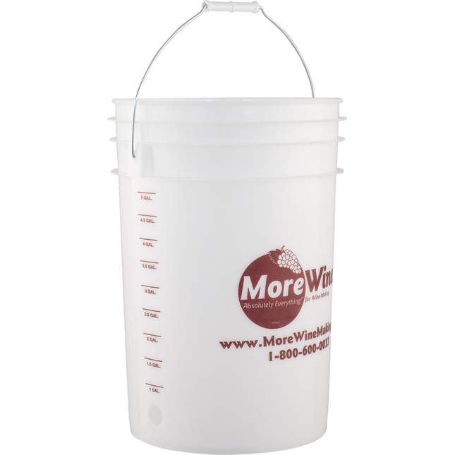 Plastic Bucket (6 Gallon) w/ Hole Drilled For Spigot