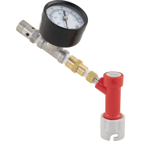 Pin Lock Quick Disconnect (QD) Adjustable Pressure Valve W/Gauge